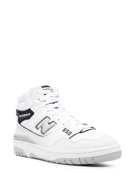 Sneakers basse 650 in bianco e nero - uomo NEW BALANCE | BB650RWHWHT